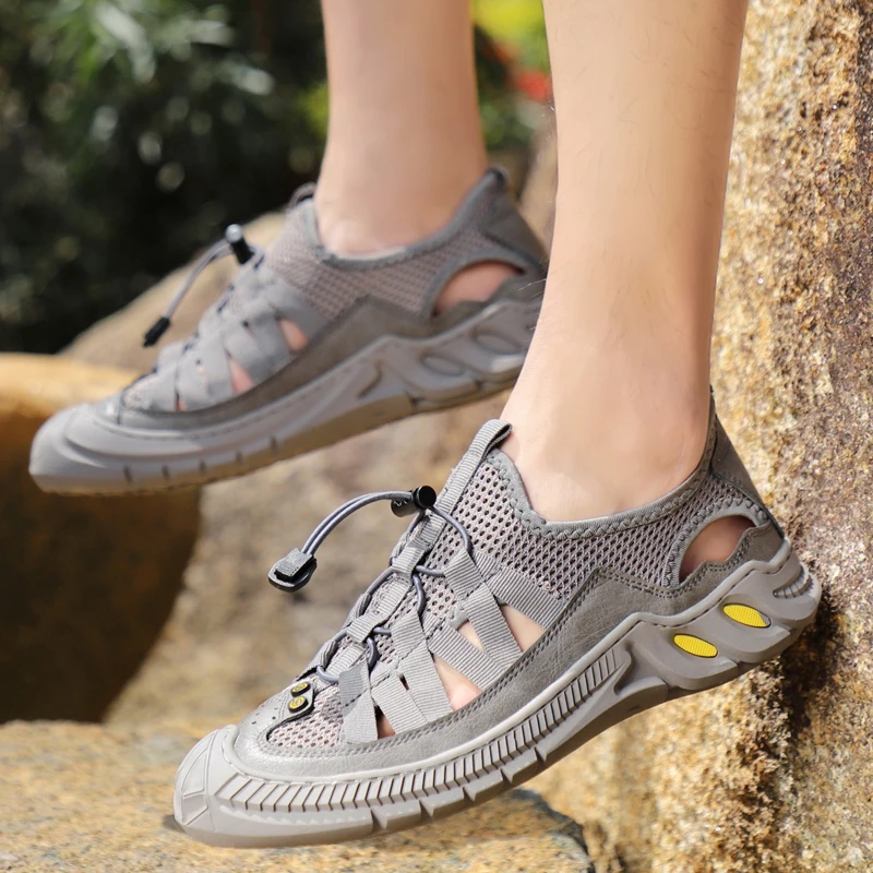 High Quality Men Sandals Summer Comfortable Soft Men's Shoes