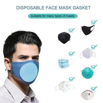 

40/80/100pcs Mouth Masks 3 Layers Waterproof Gasket Dustproof Face Mask Filter Activated Carbon Breathing Filters Care
