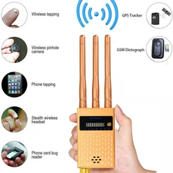Détecteur de Signal rf sans fil à haute sensibilité, lentille de Signal GSM GPS, détecteur de traceur à portée complète, Anti coupure de fil 