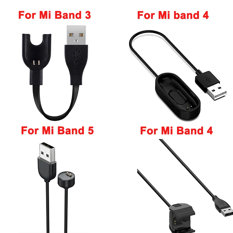 Charger Adapter Charger 6 for Xiaomi Mi Band 2 3 4 Cord Replacement USB Charging Cable Adapter for Xiaomi Mi Band 5 4 3 Smart Bracelet Charger