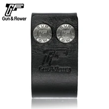 Пистолет и цветок Duty gear итальянский кожаный ремешок манжета кобура держатель с быстросъемной защелкой подходит 1," ремень