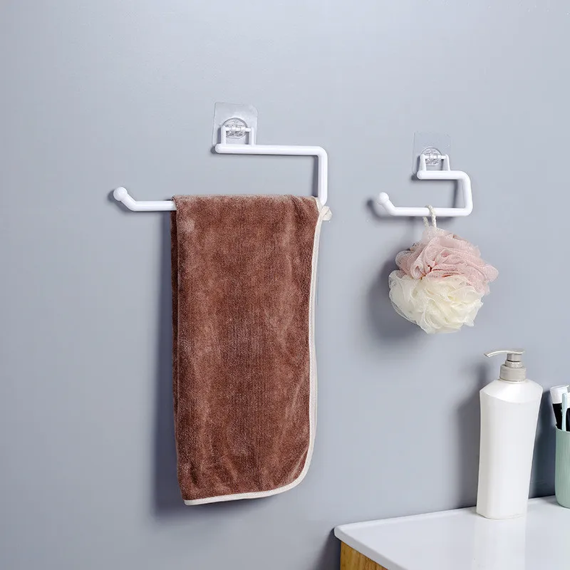 Kitchen Tissue Holder Hanging Toilet Roll Paper Holder Towel Rack Kitchen Bathroom Cabinet Door Hook Holder Organizer - Image 4