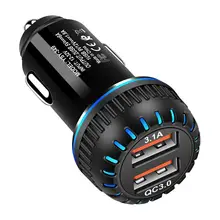Автомобильное зарядное устройство с 2 USB портами 5 В 3 0 А|Зарядные