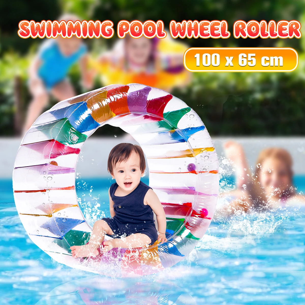 water wheel inflatable pool toy