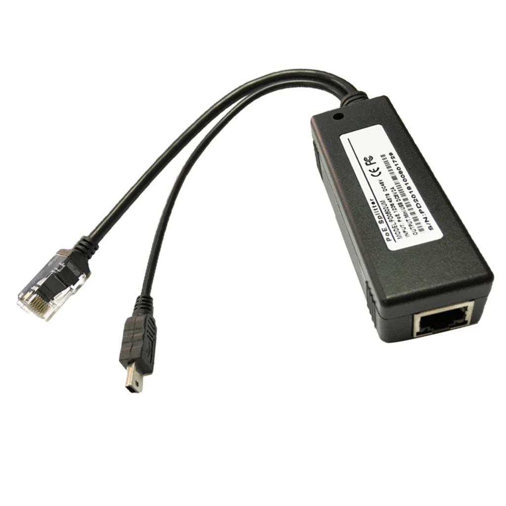 Инжектор PoE power over ethernet сплиттер адаптер 48В до 5V преобразователя Micro USB
