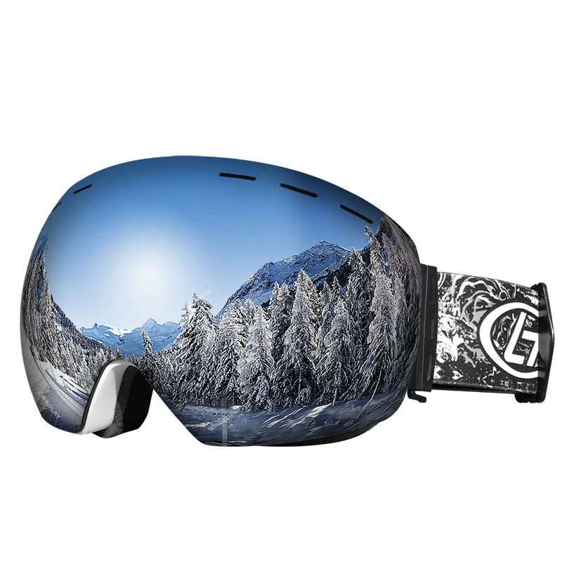 

Mountaineering Windproof Eye Protection And Anti-fog Unisex Ski Glasses TPU Material Double Anti-fog Large Spherical Ski Goggles