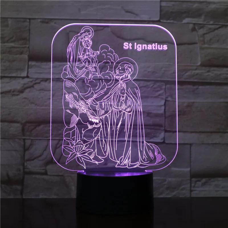 Abstract 6 Абстрактная Модель 3D светодиодный светильник 7 цветов сенсорный USB Иллюзия для настроения лампа USB Освещение сна украшение спальни свет - Испускаемый цвет: Abstract 6