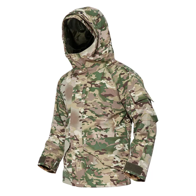 

Men Winter Jacket Coats Waterproof Thermal Sports Windbreaker Hooded Detacable Liner Military Tactical Combat Outdoor Jackets