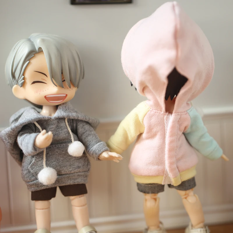 Molly ob11 детская одежда красивый узел свинья 1/12 BJD Кукла Одежда GSC глина Спортивная Толстовка куклы аксессуары