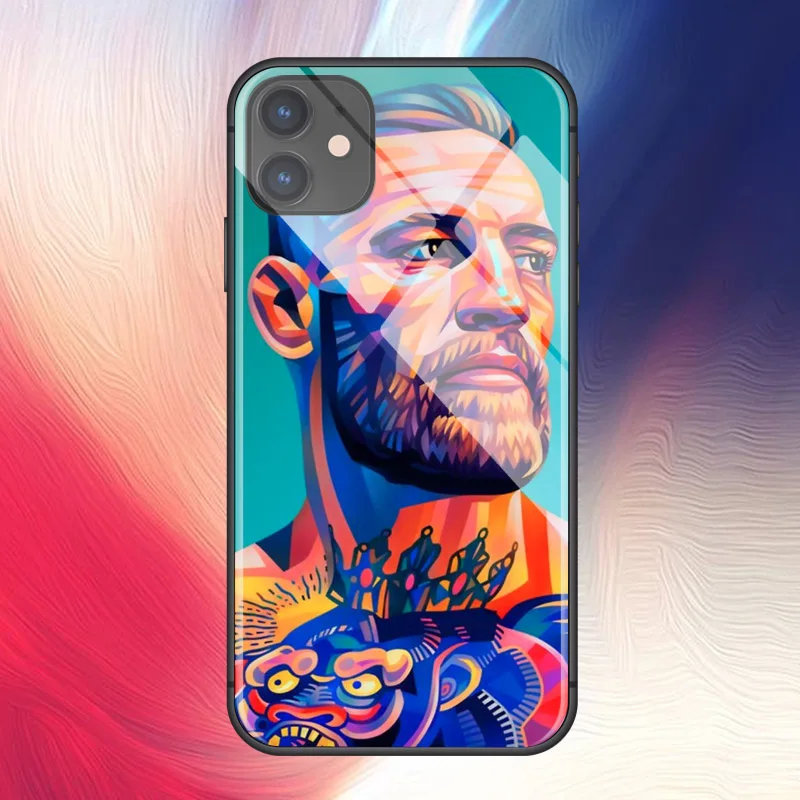 Anime Conor McGregor Boxer for iPhone SE 6 6s 7 8 plus x xr xs 11 12 mini Pro Max tempered glass phone cases cover soft silicone | Мобильные