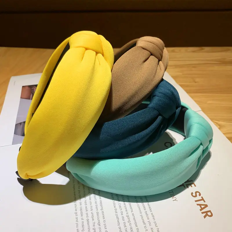 Cabeça de Esponja Lote Faça Você Mesmo Simples Multi Laço nó Completo 3d Puro Colore Headbands Francesa Bandas Estilo Ferramenta Acessório Ha1691 36 Pçs –