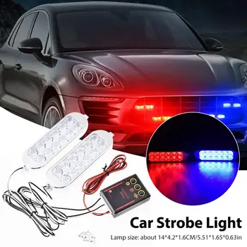 

Strobe Light Car Multi-mode Flashing Lamp 12 LEDs Cable Controlled Warning Light Fog Lighting Exterior For Jeep Cabin/Boat/SUV