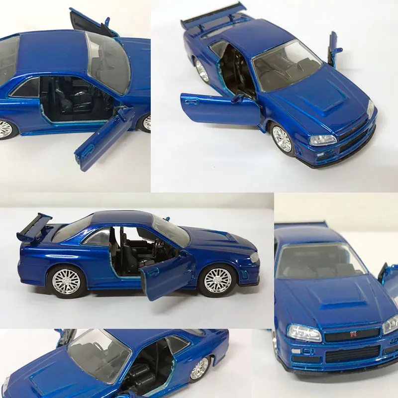 JADA 1/32 Scale Nissan Skyline GTR R34 Diecast Metal Car Model Toy For Children,Gift,Collection JADA 1/32 Scale Nissan Skyline GTR R34 Diecast Metal Car Model Toy For Children,Gift,Collection