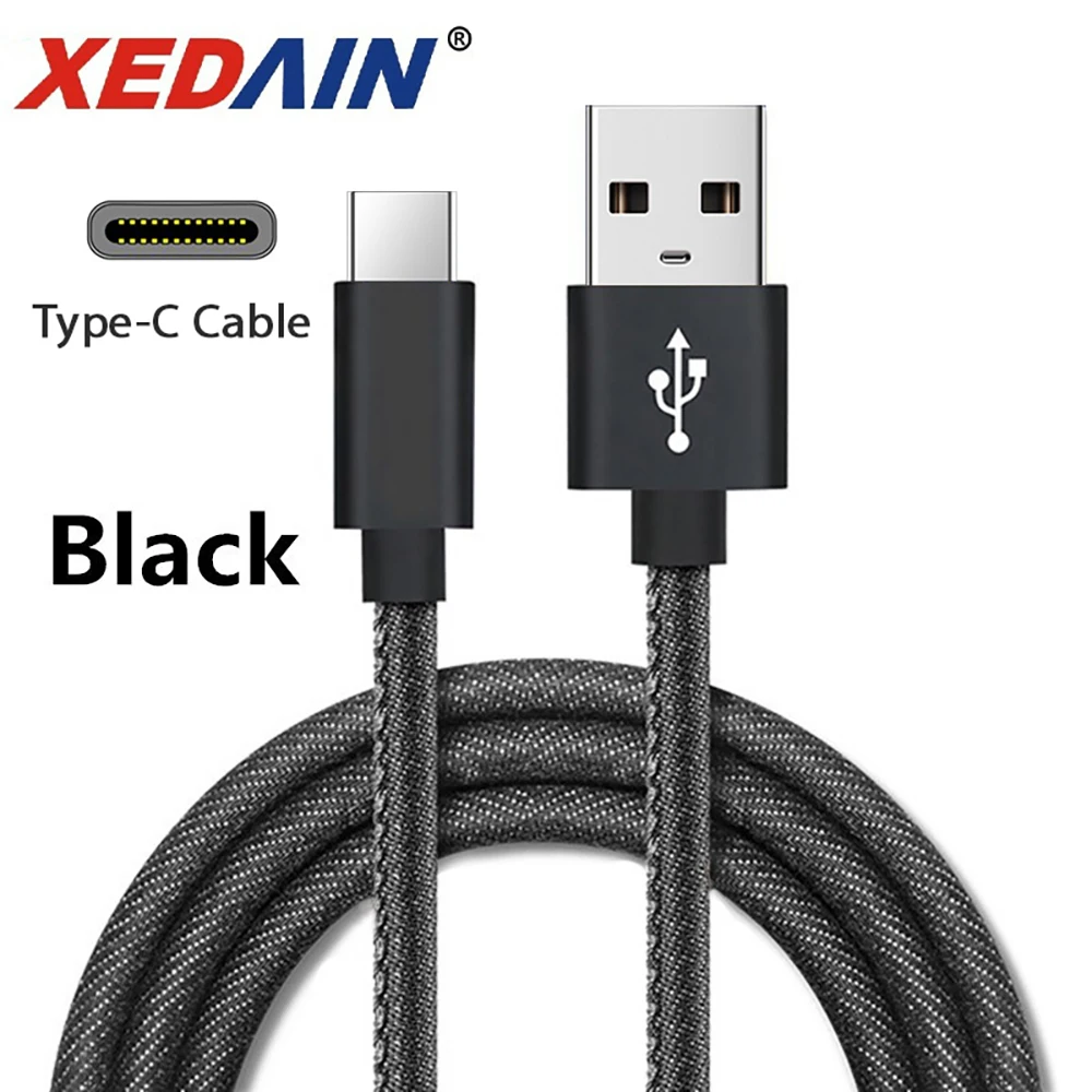 Кабель USB Type-C 3A для Xiaomi Mi9 кабель быстрой зарядки и передачи данных Samsung Galaxy S9 Huawei
