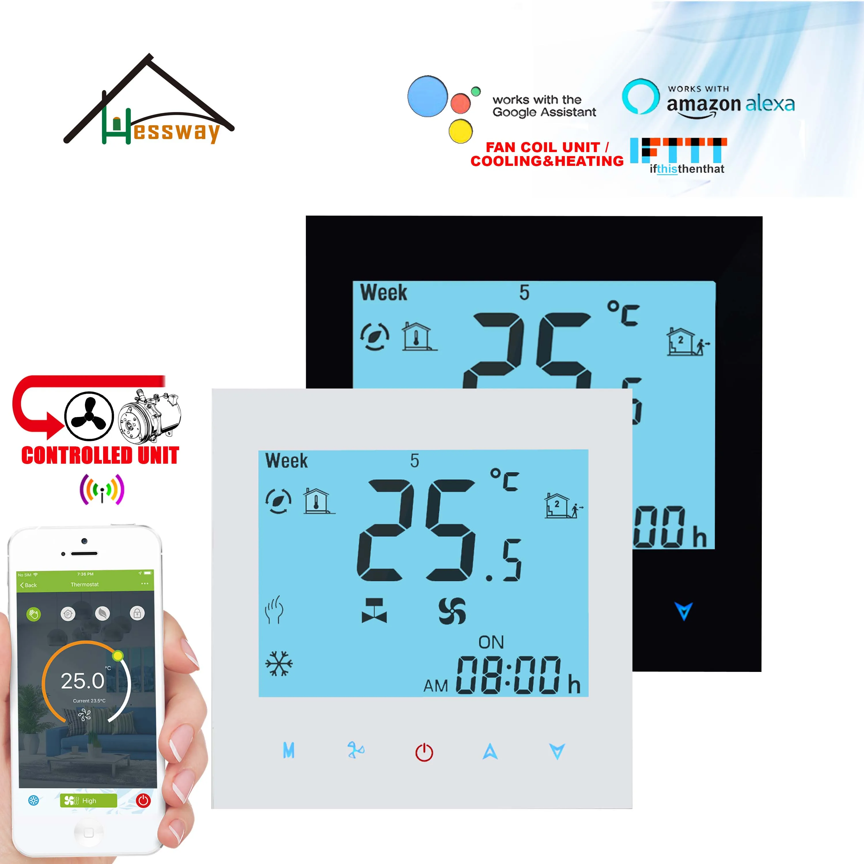 hessway tuya compressor de controle atraso termostato 04