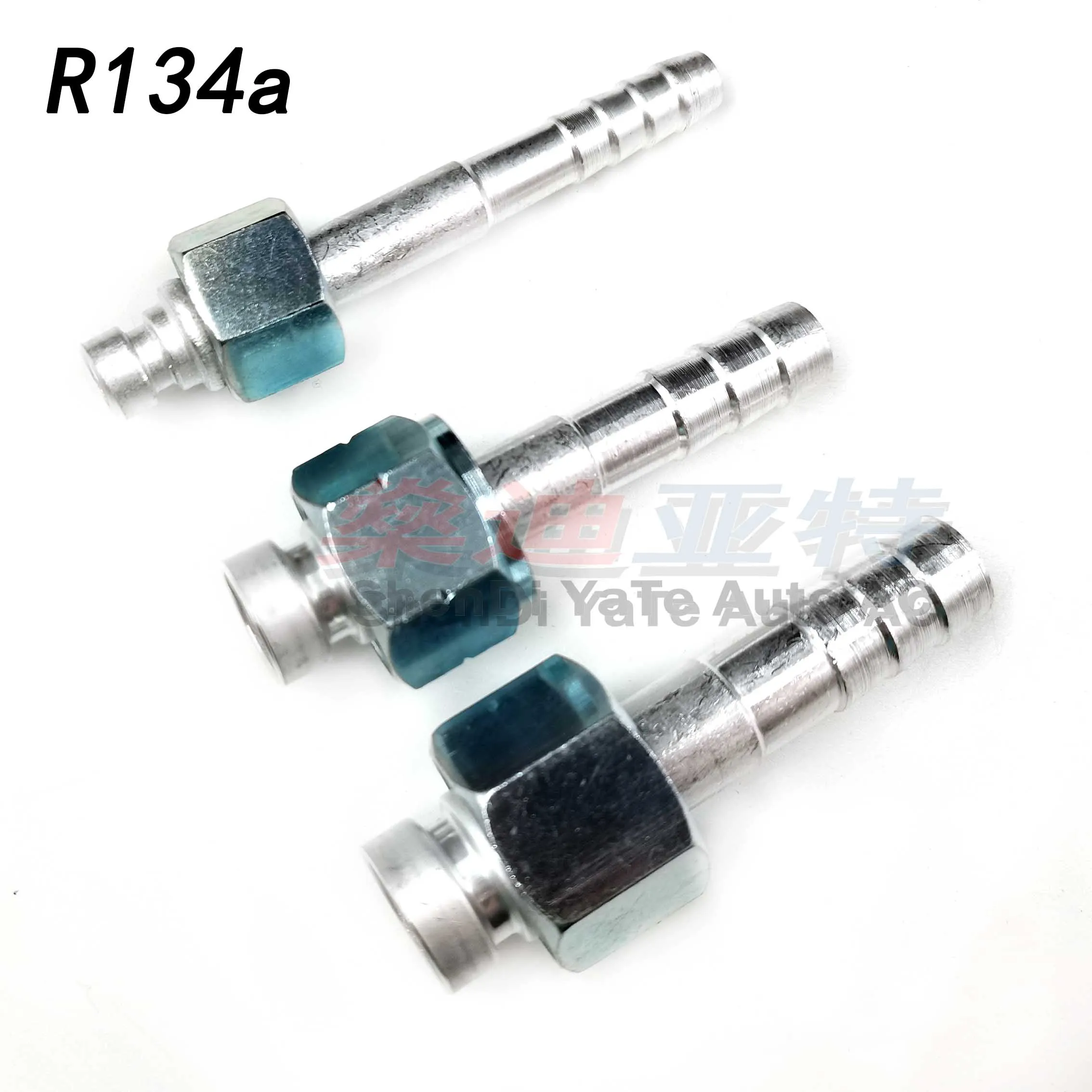#6 #8 #10 R134a Automotive Air Conditioning Hose Clamp Aluminum Joint Car A/C Hose Fittings Kit