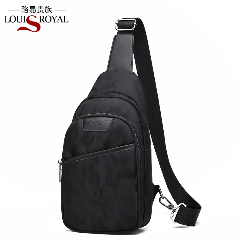 

Cross Border New Style Soft Surface Pu Men Chest Bag Large Capacity Shoulder Bag Casual Sports Men Bag Manufacturers Wholesale