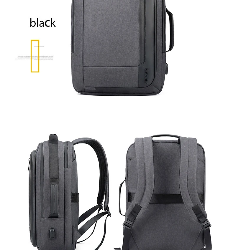 ARCTIC HUNTER USB 15,6-17 дюймов водонепроницаемая мужская сумка для ноутбука Модная Спортивная дорожная деловая сумка для Ноутбука Мужской Рюкзак Школьная Сумка для мальчиков