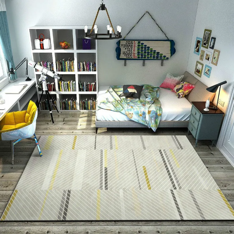 Хлопковый и льняной тканый ковер с кисточками, напольный коврик, гобелен для спальни, декоративное одеяло, чайный ковер для гостиной, ковер из искусственного меха