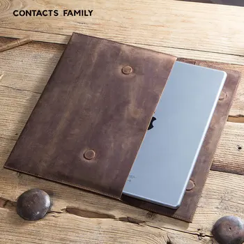 

Asunflower Genuine Leather For Ipad Pro 12.9 2017 Sleeve Case Magnetic Buckle Hand Pouch For IPad Pro 12.9 Protective Case Cover