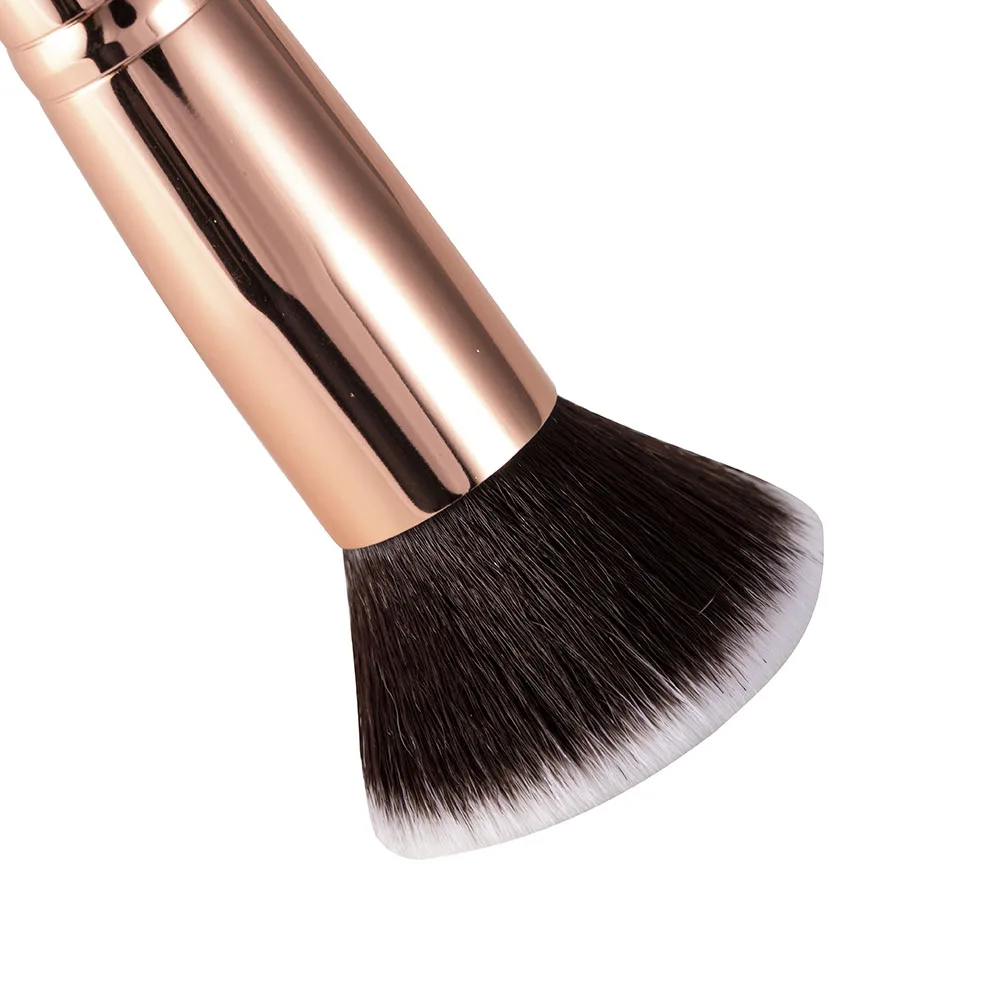Champagne Makeup Brushes Flat Top Foundation Brush Large Face Brush Repair brush contour brush For Liquid Cream Powder makeup brush set makeup brush makeup tool set makeup tool