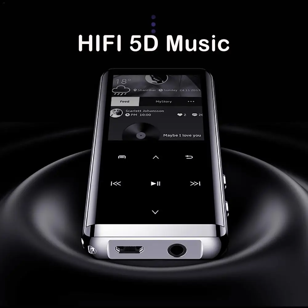 Bluetooth MP3-плеер наушники HiFi fm-радио мини USB MP3 1,8-дюймовый OLED дисплей портативный музыкальный плеер Диктофон