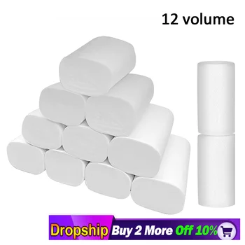

best selling 2020 products NEW Strong Soft 4-Ply Toilet Paper Bath Tissue Giant Roll 12 Rolls home decoration accessories