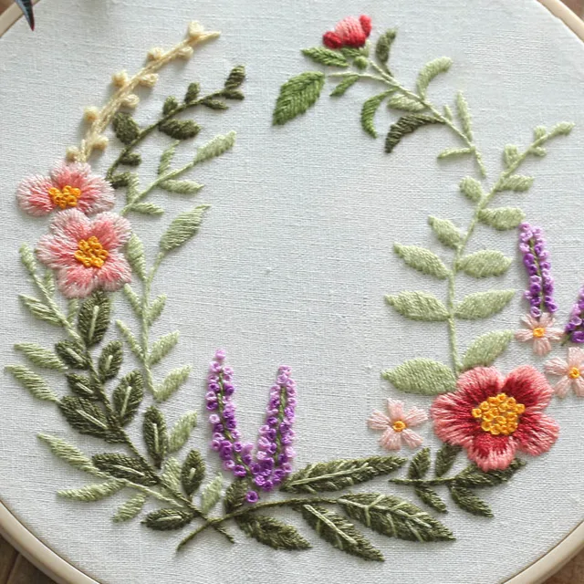 Kit Ricamo Per Principianti - Set Completo Con Tessuto, Filo, Ago E Tutorial Per Punto Croce - Foto 10