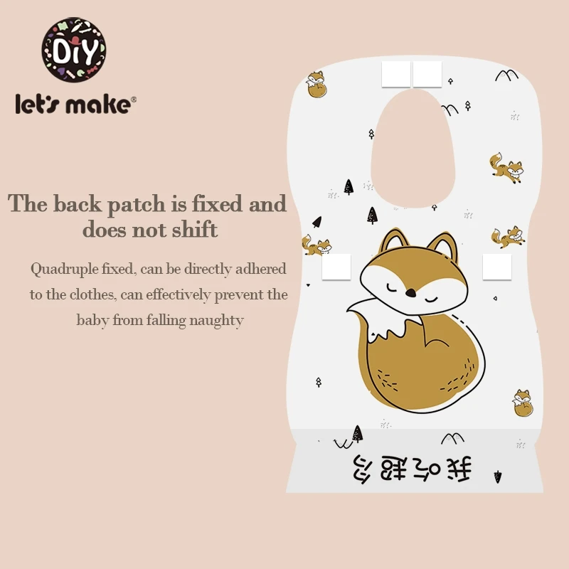 Let's Make 10pcs Waterproof Baby Bibs Is Children's Disposable Bibs