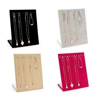 

Necklace Pendant Display Stand Women Jewelry Organizer Holder Storage Case Bracelet Display Rack