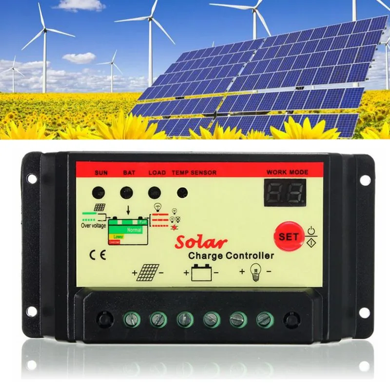 

PWM Controller 12V/24V 10A Solar Panel Controller For Solar Energy System Solar Charge Regulator Solar Controllers