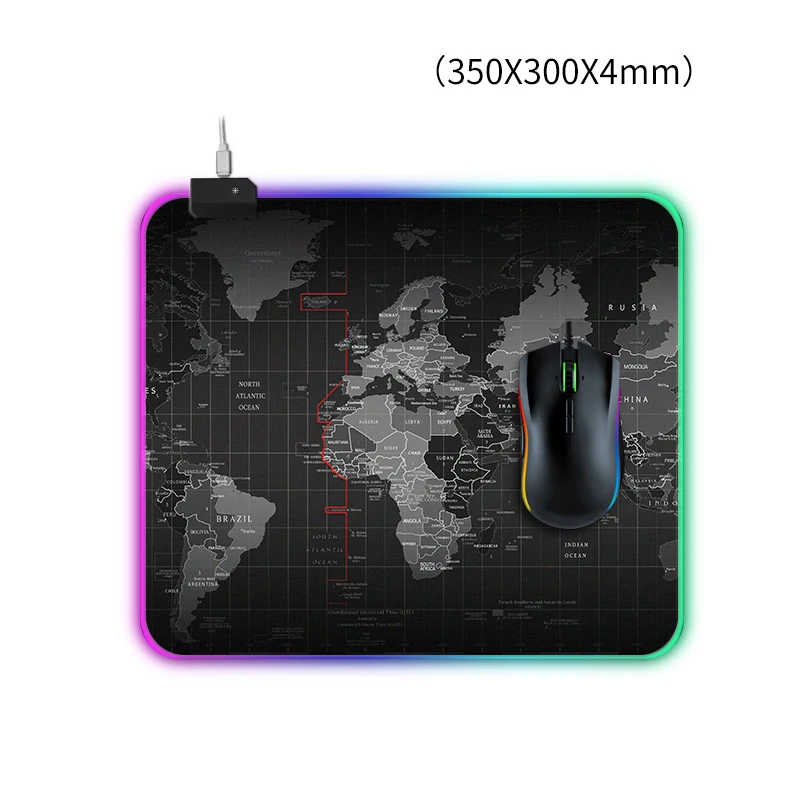 Коврик для мыши, клавиатура, Настольный коврик, RGB, большой коврик для мыши, геймер, большой коврик для мыши, компьютерный коврик для мыши, светодиодный коврик с подсветкой, игровой большой коврик Mause