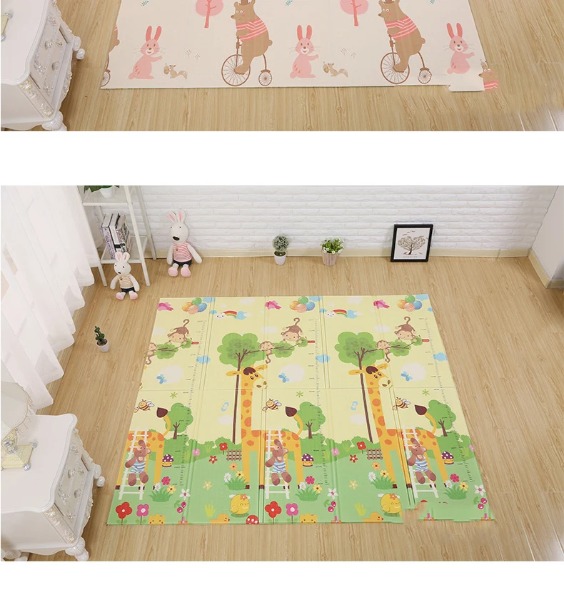 2cm игровой коврик Xpe Puzzle, детский утолщенный коврик для детской комнаты, коврик для ползания, складной коврик, Детский ковер игровой коврик 200*180*2 см