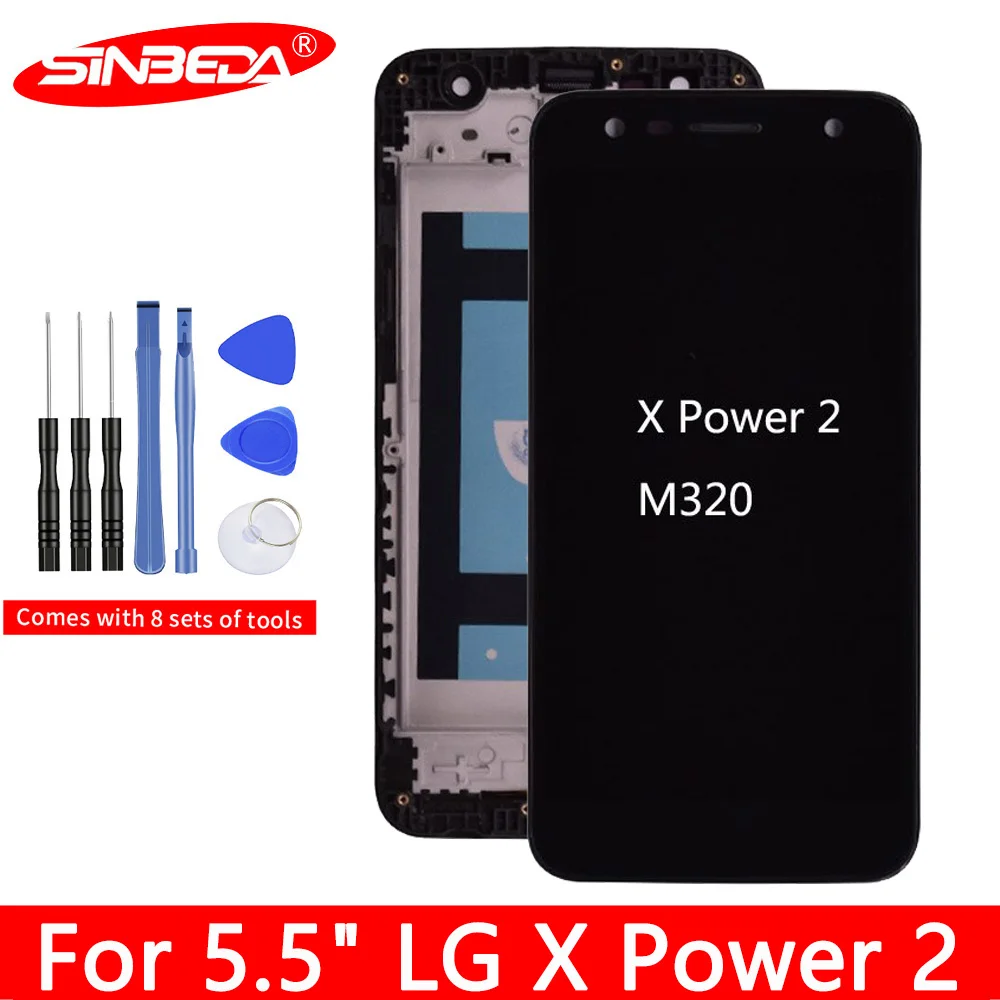 

For 5.5" LG X Power 2 LCD Display Touch Screen Digitizer with Frame M320TV X500 X510WM For LG K10 Power M320 M320F M320N Display