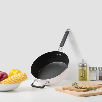 

Youpin Wok Frying Pan Fried Kitchen Mutiple Purpose for Cooking Oven Aluminum Alloy Light Double Handle