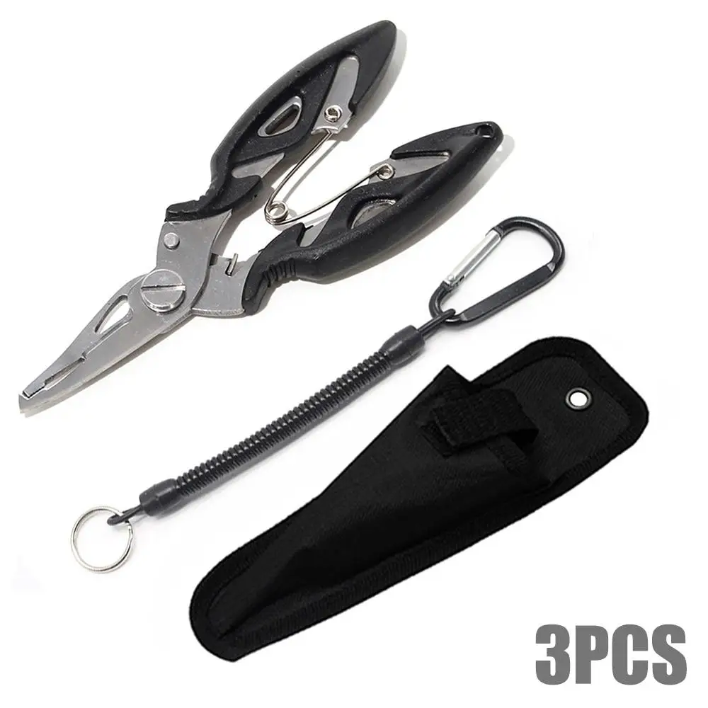 

Fishing Clamp Set Multifunctional Fishing Pliers Line Cutter Hook Remover Stainless Steel Scissors Fishing Tackle Tool Pesca