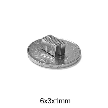 

50~3000PCS 6x3x1 mm Powerful Magnets 6mmX3mm Sheet Permanent Magnet 6x3x1mm Thin Neodymium Magnetic Super Strong Magnet 6*3*1 mm