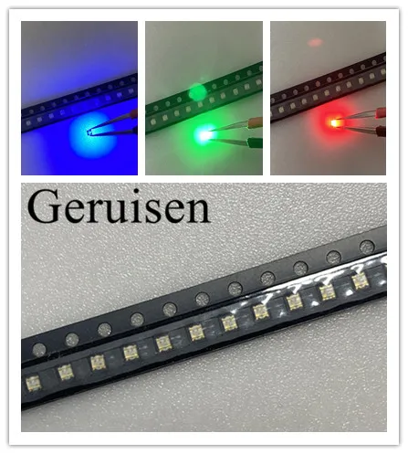 200 шт./лот BGR SMD 0603 RGB общий анодный светодиод 0606 светодиодный Диод 4 корзины Размер: