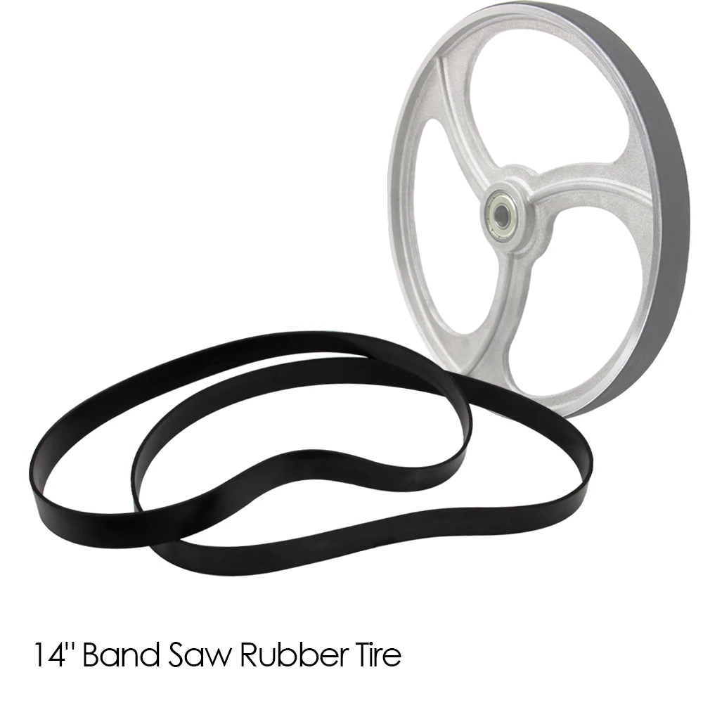 2pcs 14” Band Saw Tire Rubber Band Woodworking Spare Parts for Jet