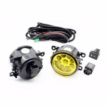 

H11 Wiring Harness Sockets Wire Connector Switch + 2 Fog Lights DRL Front Bumper LED Lamp Yellow For Honda Crosstour 2013-2014
