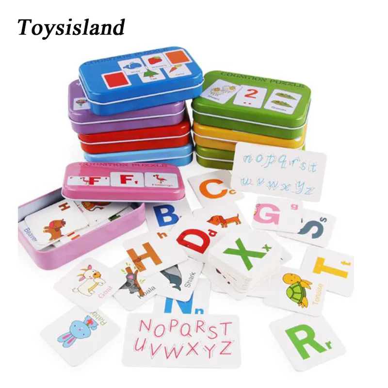 

Match Game Toys Puzzle Card Cartoon Food Vehicle Early Learning Letter Card Montessori Educational Toys for Kids