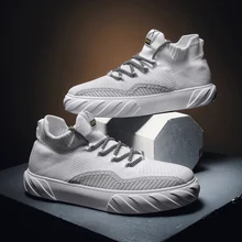 Классические мужские кроссовки; модная сетчатая дышащая мужская повседневная обувь; прогулочная обувь для бега; zapatillas hombre; Белая обувь