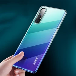 Soft Silicone Clear Phone Case - Transparent Full Protection Gel TPU for Reno 3 Pro 5G (Clear)