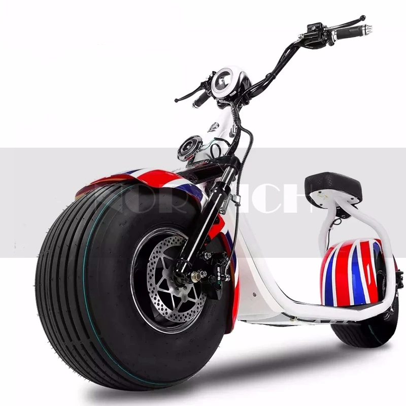 Motorcycles Electric Scooter Adult 1200W Fat Tire 72V 12AH Third Speed APP Lithium Cruise Control Motorcycle