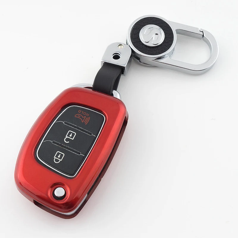 

Key case for car For Hyundai i10 i20 i30 IX25 IX35 IX45 Elantra Accent 3 Buttons Mistra Solaris ix35 ix45 Verna Santa paint new