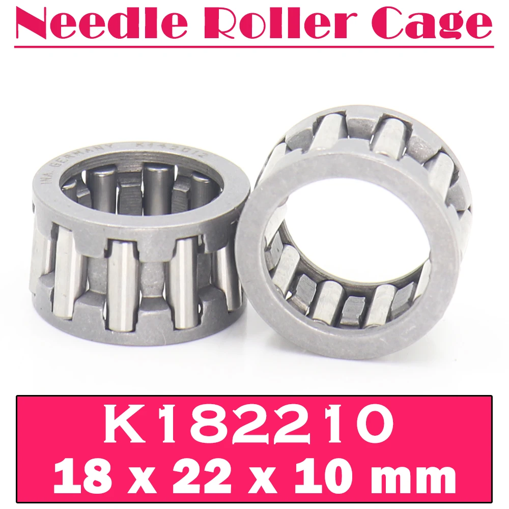 

K182210 Bearing ( 10 PCS ) 18*22*10 mm Radial Needle Roller and Cage Assemblies K182210 29241/18 Bearings K18x22x10