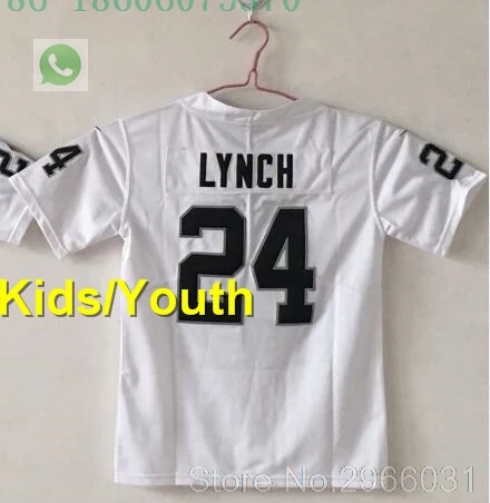 Даллас А+++ качество Дети молодежи 24 marshawn lynch 52 khalil mack 89 amari cooper 4 Дерек Карр Бо Джексон 34 Джерси - Цвет: for kids youth