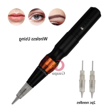 

Electric Wireless Tattoo Machine Pen Cordless Permanent Makeup Eyebrow Machine with 4 Levels speed for PMU Brows lips eyeliner
