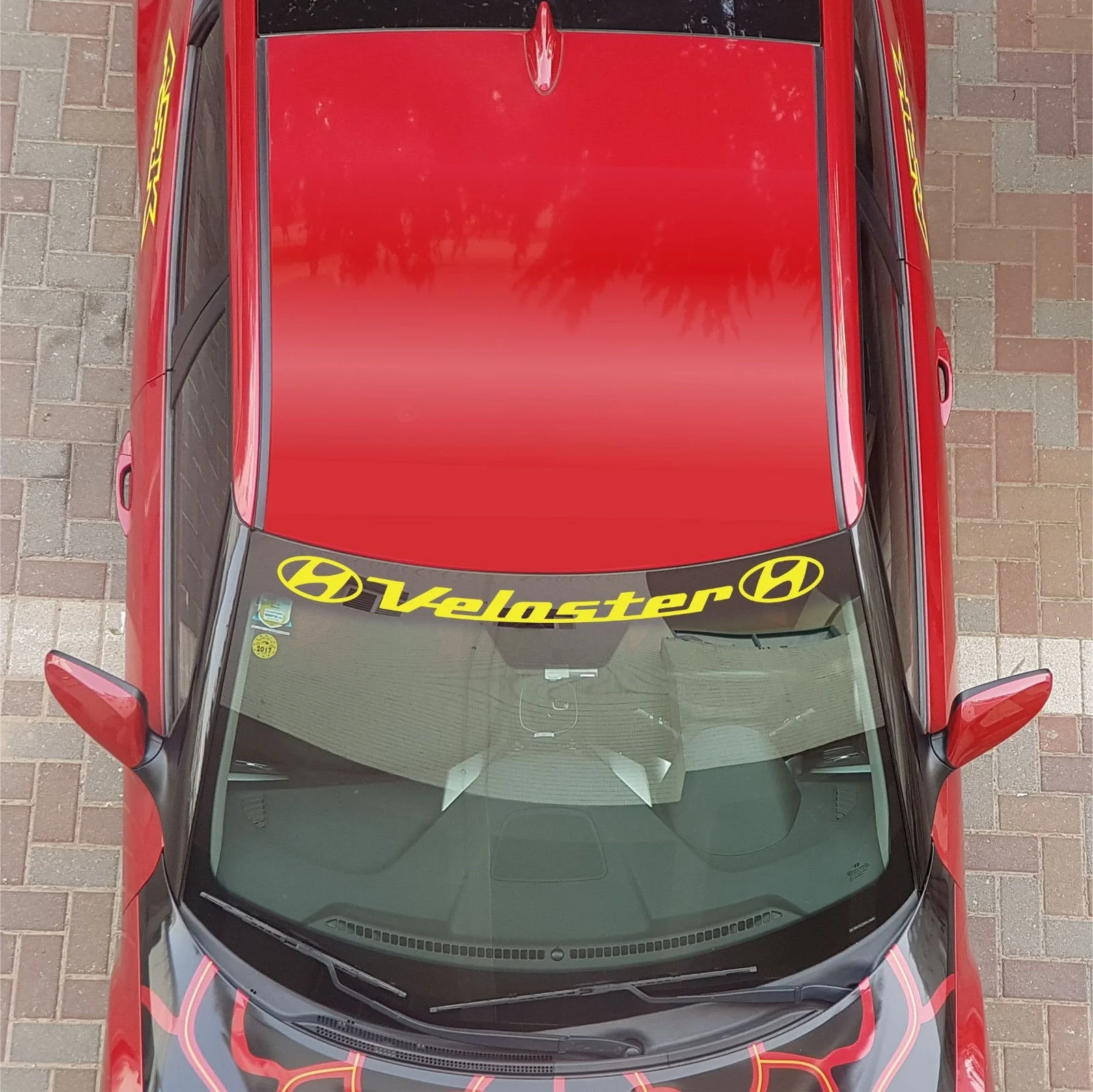 

For Hyundai Veloster Windshield Decal Sticker Banner