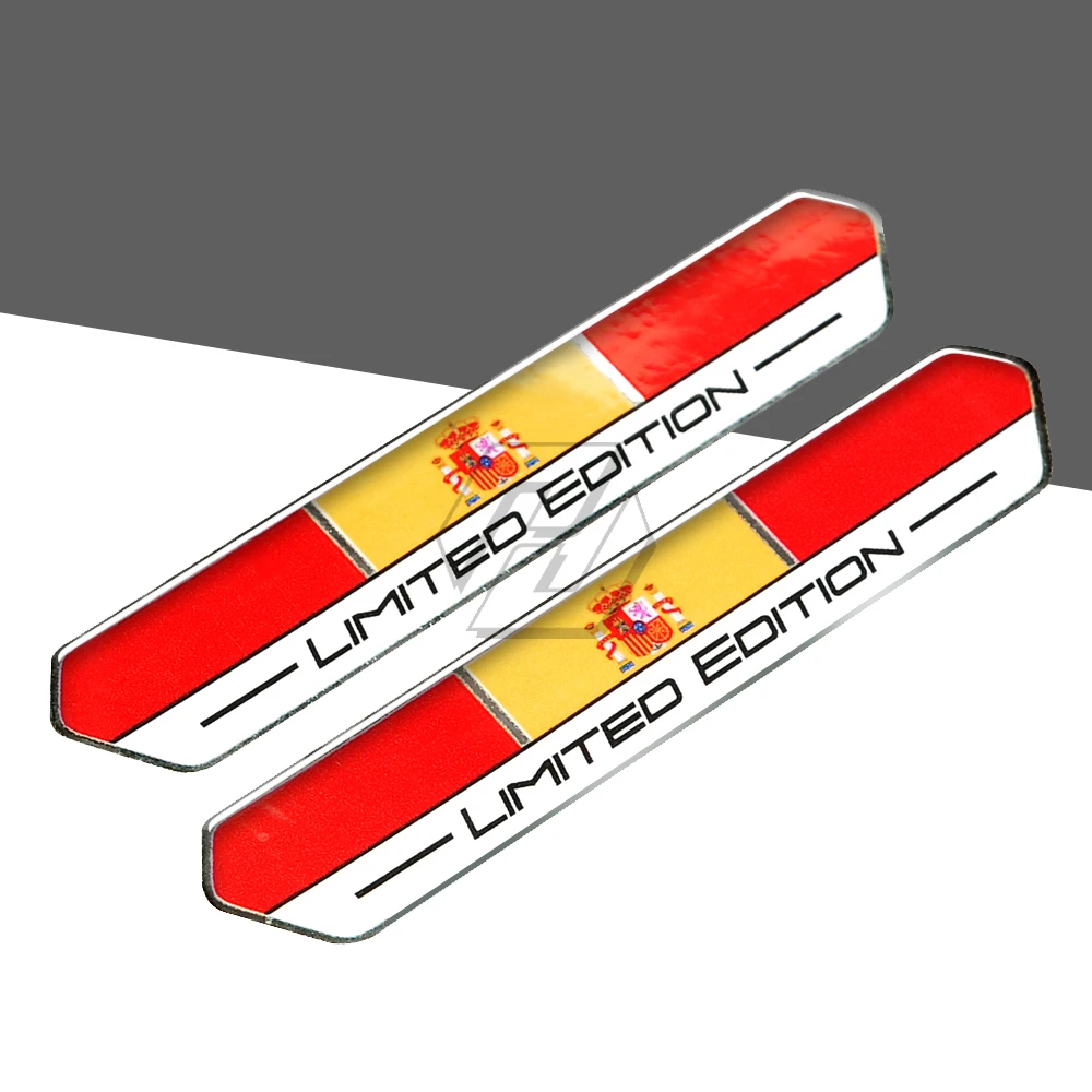 

Spain Italy France Russia Flag Limited Edition Motorcycle Tank Decal Sticker Case for Aprilia Ducati MONSTER Benelli Vespa